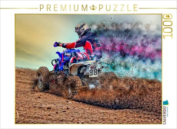 Produktbild: CALVENDO Puzzle Quad fahren | 1000 Teile Lege-Gr&ouml;&szlig;e 64x48cm Foto-Puzzle f&uuml;r gl&uuml;ckliche Stunden