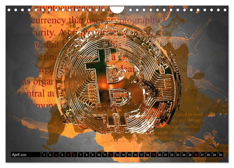 Produktbild: Bitcoins (Wandkalender 2026 DIN A4 quer), CALVENDO Monatskalender