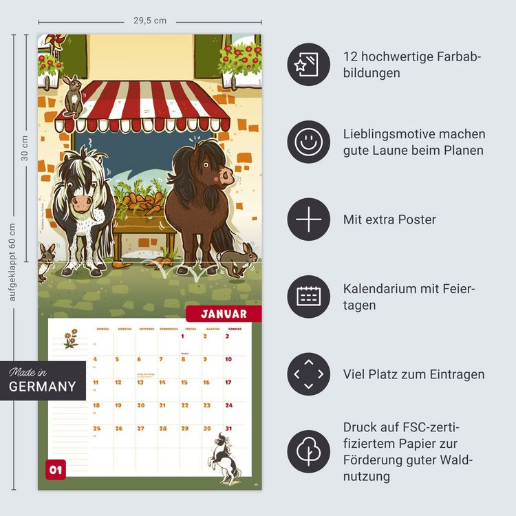 Produktbild: Haferhorde Broschurkalender 2027