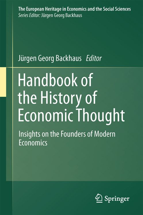 Produktbild: Handbook of the History of Economic Thought