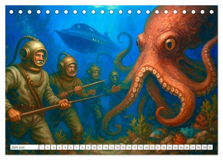 Produktbild: Jules Verne. Sein Leben, seine Werke (Tischkalender 2026 DIN A5 quer), CALVENDO Monatskalender