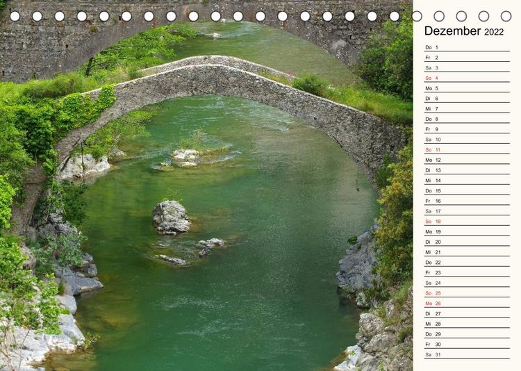 Produktbild: Steinbogenbr&uuml;cken in Italien (Tischkalender 2022 DIN A5 quer)