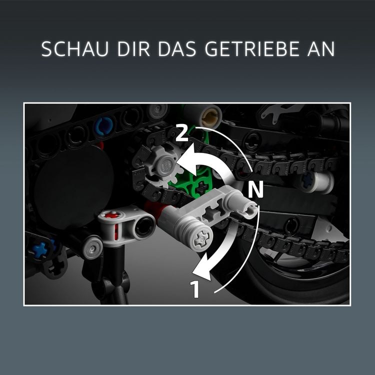 Produktbild: LEGO 42170 | Technic Kawasaki Ninja H2R Motorrad 42170, Geschenk f&uuml;r Kinder