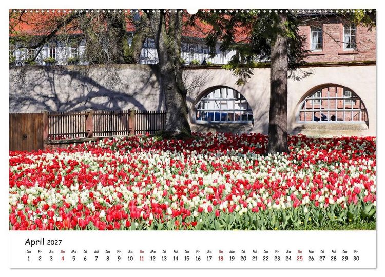 Produktbild: Rund um das Benediktinerkloster Seligenstadt (hochwertiger Premium Wandkalender 2027 DIN A2 quer), Kunstdruck in Hochglanz