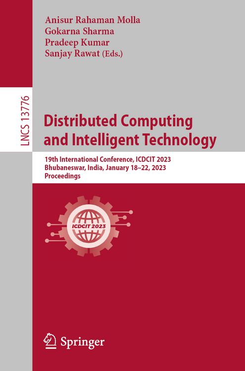Produktbild: Distributed Computing and Intelligent Technology