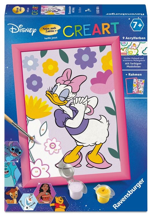 Produktbild: CreArt, Malen nach Zahlen Kinder - Disney Daisy Duck