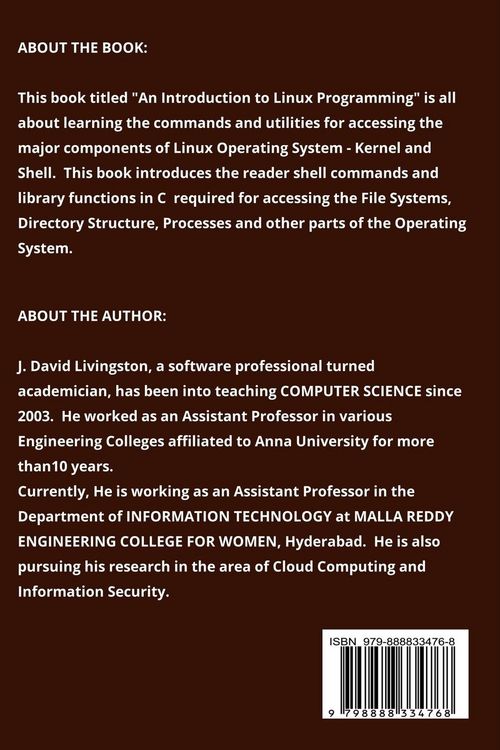 Produktbild: An Introduction to Linux Programming