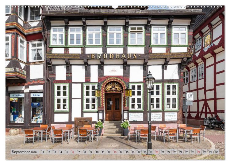 Produktbild: Historisches Fachwerk - Stadt Einbeck (hochwertiger Premium Wandkalender 2026 DIN A2 quer), Kunstdruck in Hochglanz