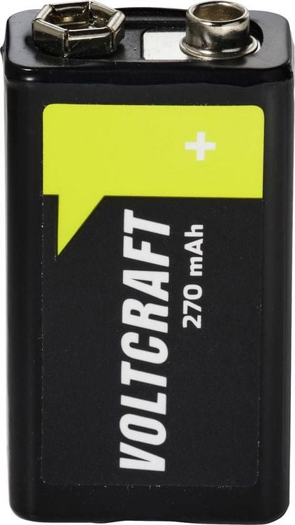 Produktbild: VOLTCRAFT 9V Block-Akku NiMH 270 mAh 8.4V Ready to use 1St.
