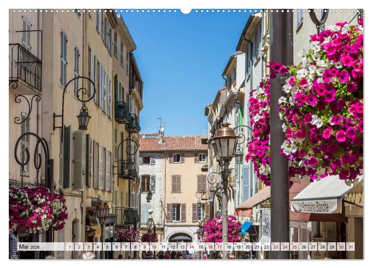 Produktbild: ANTIBES Idyllische Impressionen (Wandkalender 2026 DIN A2 quer), CALVENDO Monatskalender