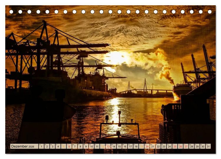 Produktbild: Sch&ouml;ne H&auml;fen in Deutschland von Greetsiel bis Lindau (Tischkalender 2026 DIN A5 quer), CALVENDO Monatskalender