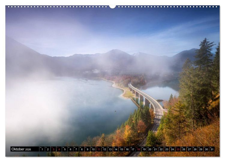Produktbild: Bayerische Landschaften (Wandkalender 2026 DIN A2 quer), CALVENDO Monatskalender