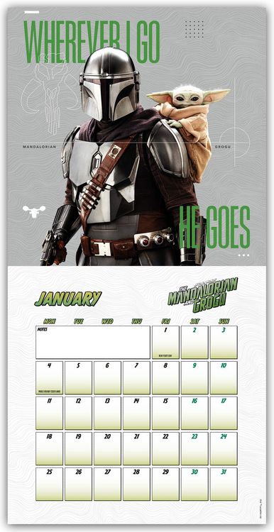 Produktbild: Star Wars &ndash; The Mandalorian and Grogu Movie 2027 &ndash; Wandkalender