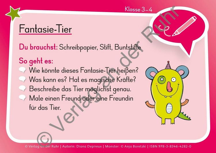 Produktbild: Eine Kartei f&uuml;r den Deutschunterricht &ndash; Klasse 3/4
