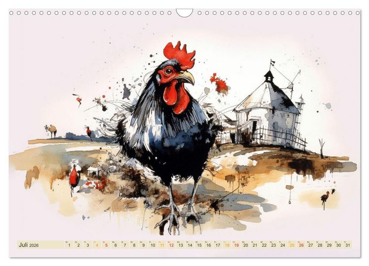 Produktbild: Da ist was los auf dem Bauernhof (Wandkalender 2026 DIN A3 quer), CALVENDO Monatskalender