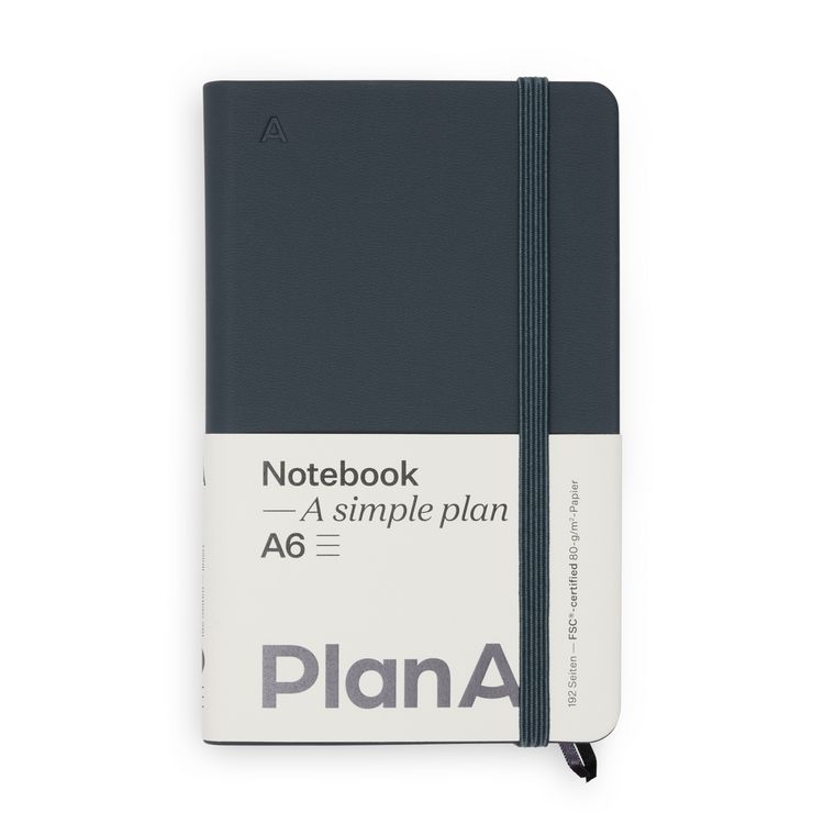 Produktbild: Notizbuch A6 Hardcover Cool Coal Liniert, 192 Seiten