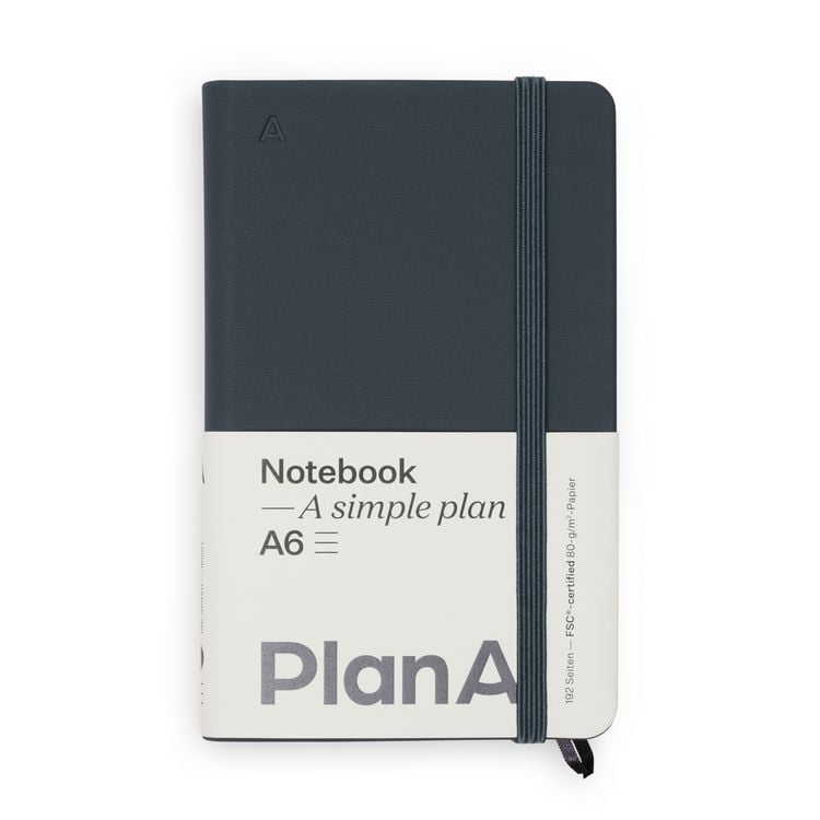 Produktbild: Notizbuch A6 Hardcover Cool Coal Liniert, 192 Seiten