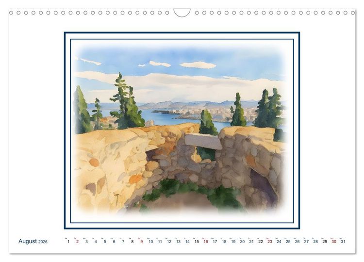 Produktbild: Urlaubsparadies Griechenland (Wandkalender 2026 DIN A3 quer), CALVENDO Monatskalender