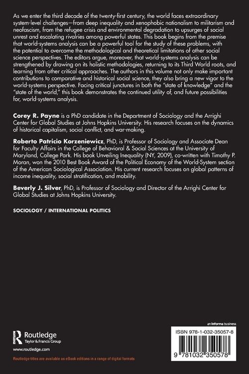 Produktbild: World-Systems Analysis at a Critical Juncture
