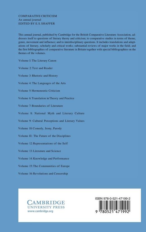 Produktbild: Comparative Criticism