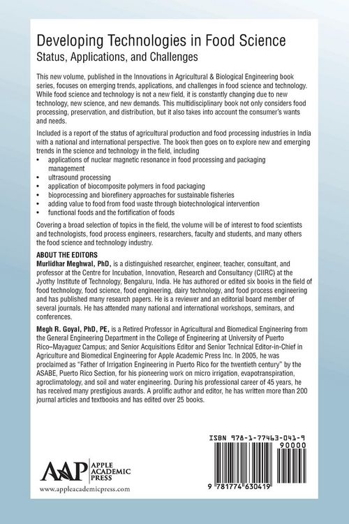 Produktbild: Developing Technologies in Food Science