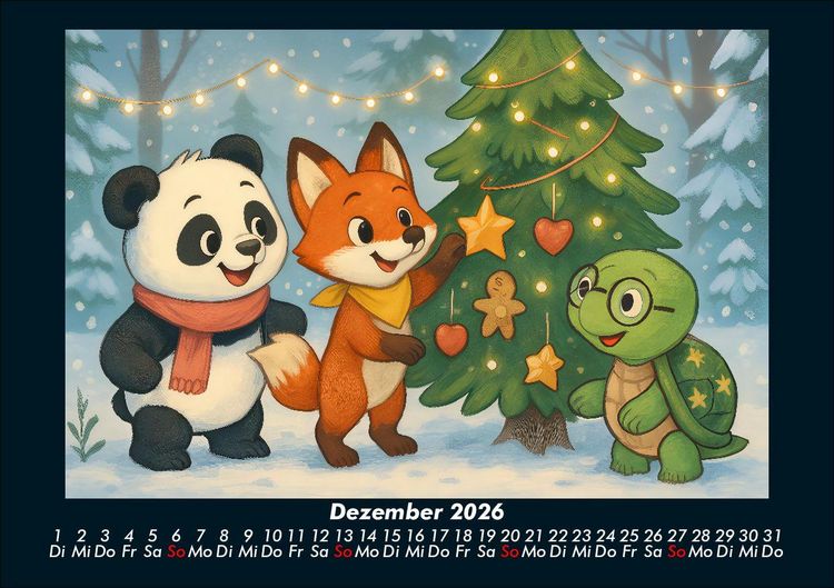 Produktbild: Pippin, Finn & Taz - Freunde im Zauberwald 2026 Fotokalender DIN A5