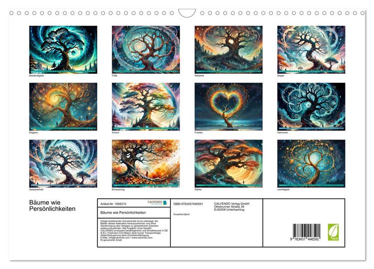 Produktbild: B&auml;ume wie Pers&ouml;nlichkeiten (Wandkalender 2026 DIN A3 quer), CALVENDO Monatskalender