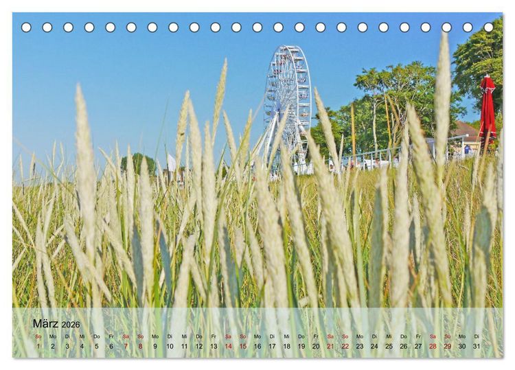 Produktbild: Ostseebad K&uuml;hlungsborn. Erholung mit allen Sinnen (Tischkalender 2026 DIN A5 quer), CALVENDO Monatskalender