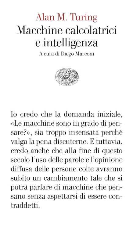 Produktbild: Macchine calcolatrici e intelligenza