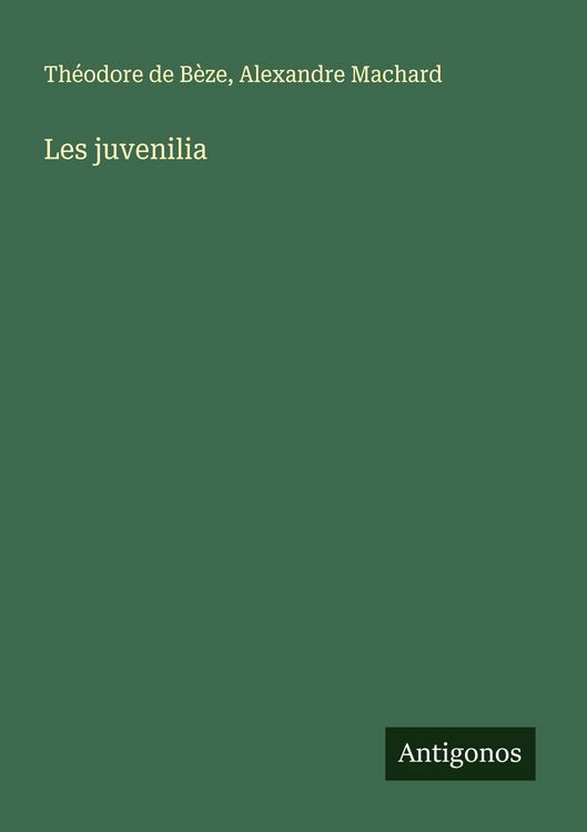Produktbild: Les juvenilia