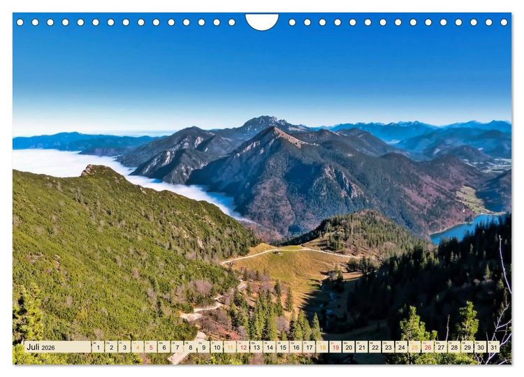 Produktbild: Deutsche Alpen, eine Reise von Lindau am Bodensee bis Berchtesgaden (Wandkalender 2026 DIN A4 quer), CALVENDO Monatskalender