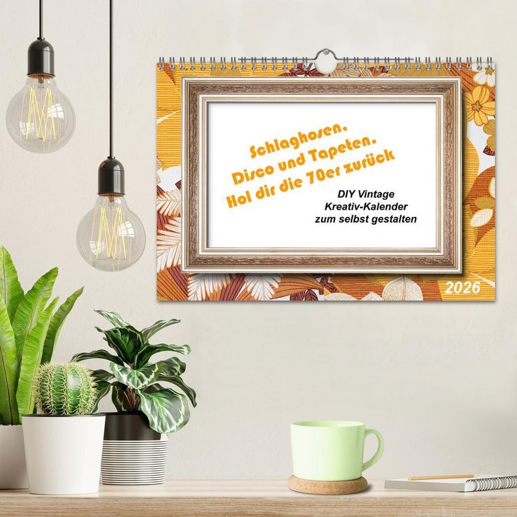 Produktbild: Schlaghosen, Disco und Tapeten. Hol dir die 70er zur&uuml;ck (Wandkalender 2026 DIN A4 quer), CALVENDO Monatskalender