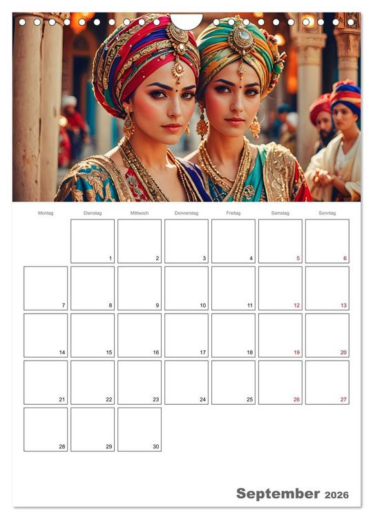 Produktbild: Frauen des Sultans (Wandkalender 2026 DIN A4 hoch), CALVENDO Monatskalender