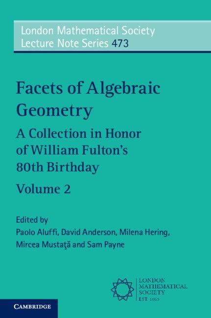 Produktbild: Facets of Algebraic Geometry