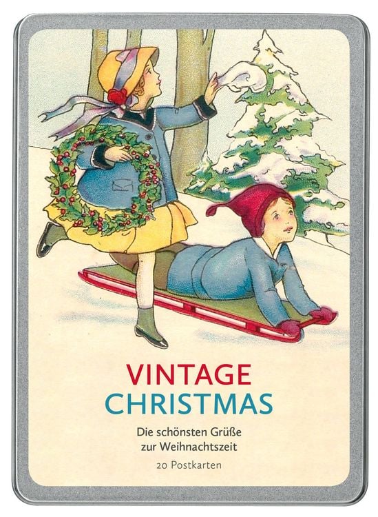 Produktbild: Vintage Christmas Postkarten VE 20