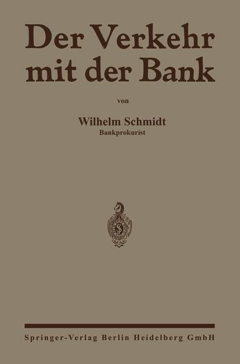 Produktbild: Der Verkehr mit der Bank