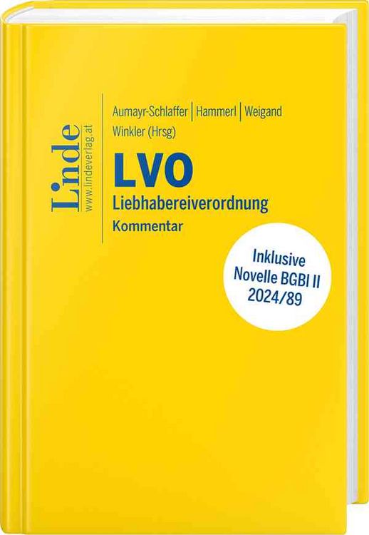 Produktbild: LVO | Liebhabereiverordnung