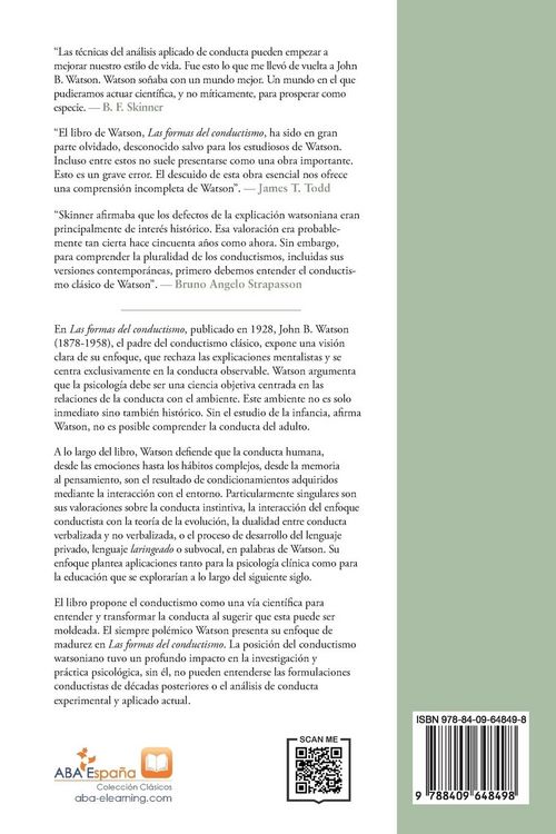 Produktbild: Las Formas del Conductismo