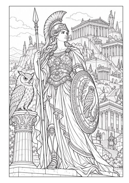 Produktbild: G&ouml;tter & Legenden &ndash; Fantasy Malbuch f&uuml;r Erwachsene mit 50 detailreichen Ausmalbildern