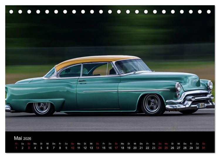 Produktbild: Faszination Oldtimer und Autolegenden (Tischkalender 2026 DIN A5 quer), CALVENDO Monatskalender