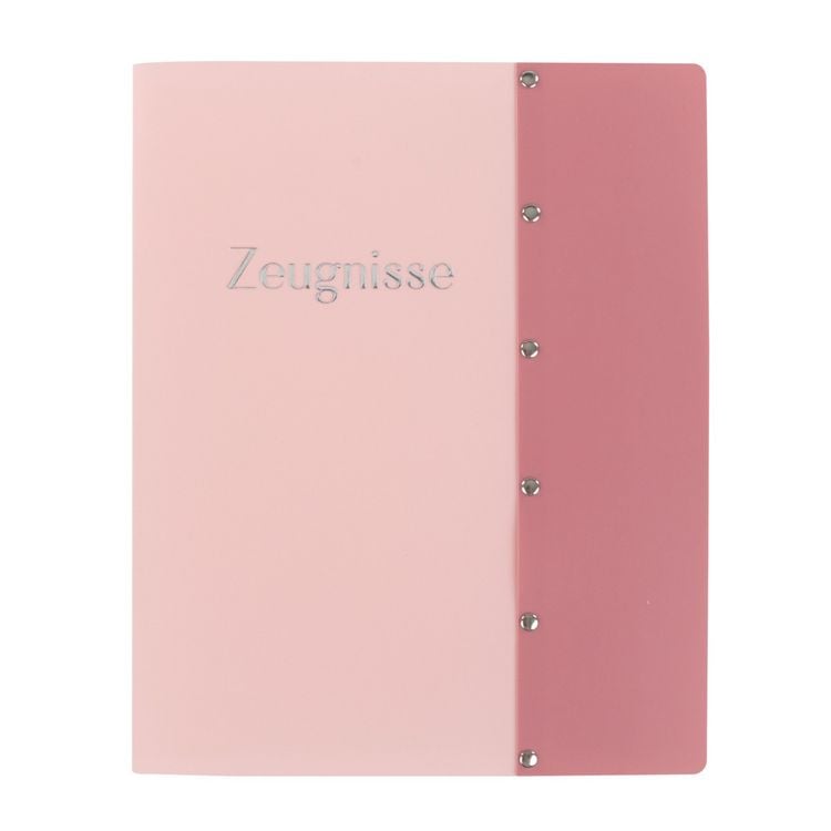 Produktbild: Idena Zeugnismappe Sichtbuch mit 12 Klarsichth&uuml;llen 100&micro; pastell rosa DIN A4