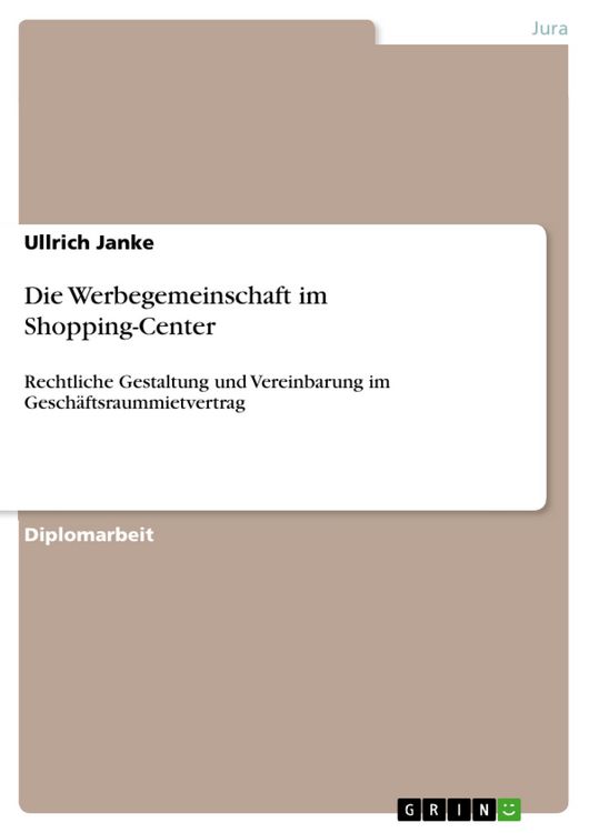 Produktbild: Die Werbegemeinschaft im Shopping-Center