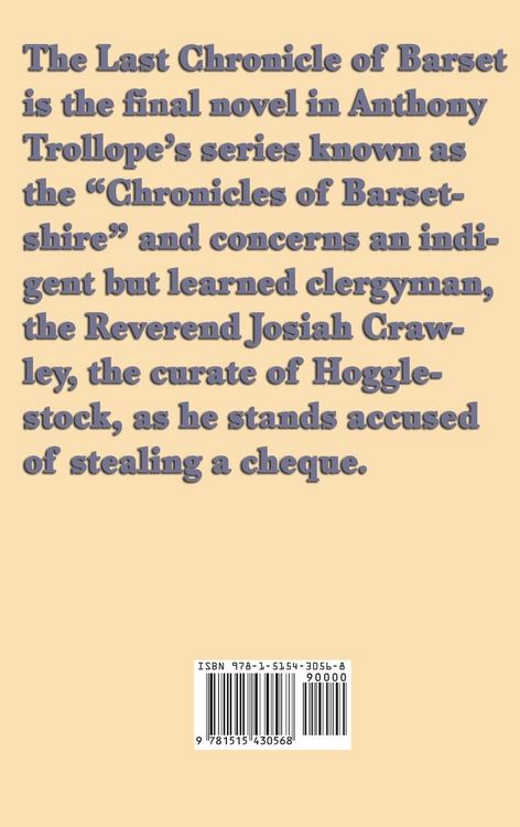 Produktbild: The Last Chronicle of Barset