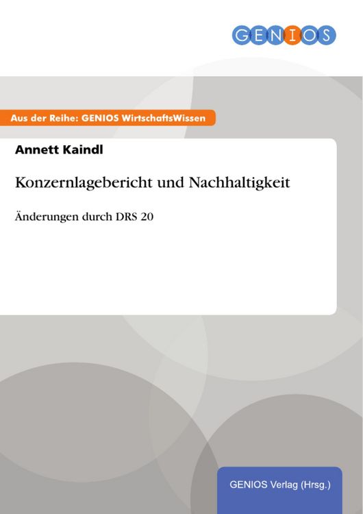 Produktbild: Konzernlagebericht und Nachhaltigkeit