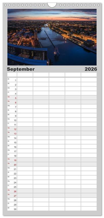 Produktbild: Familienplaner 2026 - Berlin - Faszination Hauptstadt mit 5 Spalten (Wandkalender, 21 x 45 cm) CALVENDO