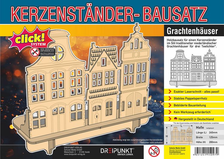 Produktbild: Grachtenh&auml;user Kerzenst&auml;nder-Bausatz