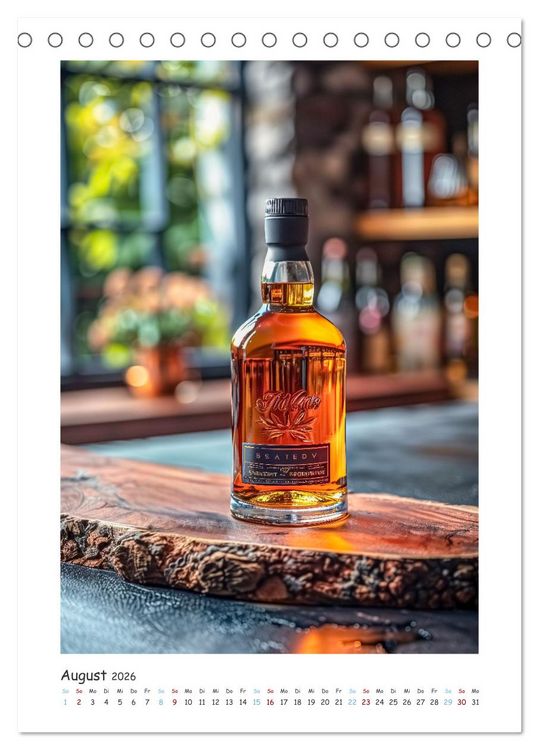 Produktbild: Whisky-Momente (Tischkalender 2026 DIN A5 hoch), CALVENDO Monatskalender