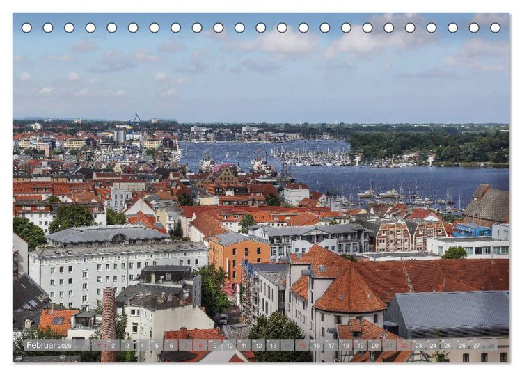 Produktbild: Rostock und Warnem&uuml;nde - Tor zur Welt (Tischkalender 2026 DIN A5 quer), CALVENDO Monatskalender