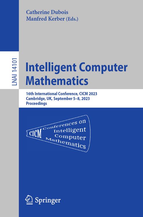 Produktbild: Intelligent Computer Mathematics