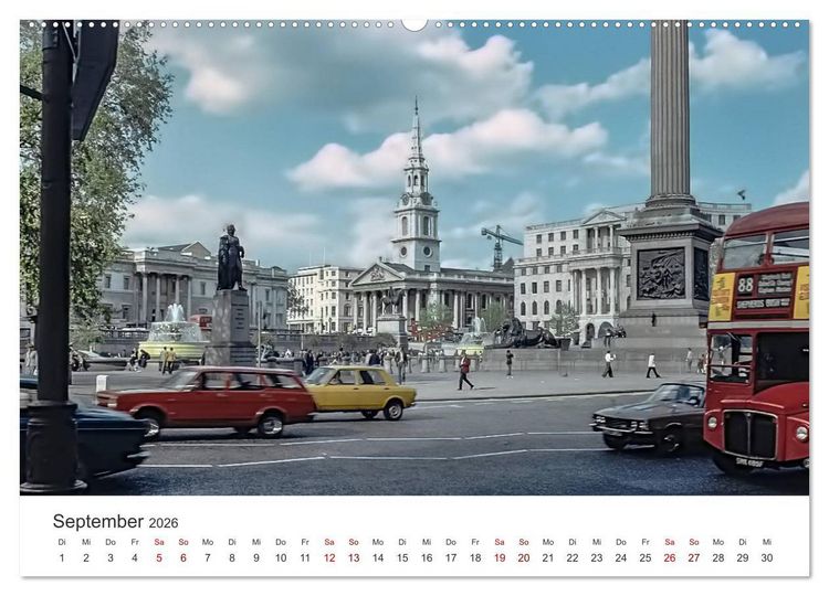 Produktbild: London - Vintage Views (Wandkalender 2026 DIN A2 quer), CALVENDO Monatskalender